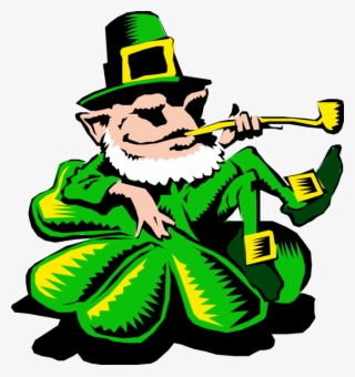 Cartoon Leprechaun Royalty Free Vector Clip Art Illustration - Saint Patrick's Day