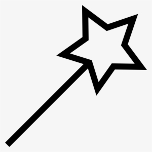 Png File Svg - Magic Wand Black And White