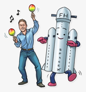 Dancing Elon Musk Party Илон Маск - Elon Musk Telegram Sticker