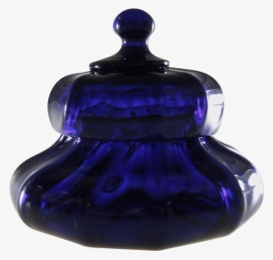 Ink Pot Png - Cobalt Glass