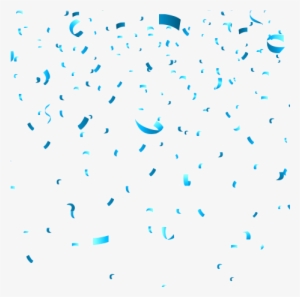 Silver Confetti Png - Transparent Background Blue Confetti