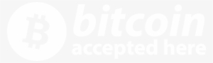 Bitcoin Accepted Here Btc Logo Black And White - Playstation White Logo Png