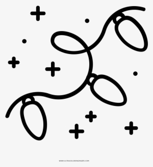 String Lights Coloring Page - Double Replacement Reaction Equation