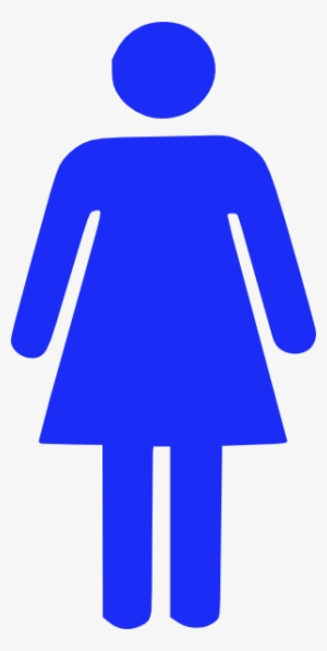 Original Png Clip Art File Woman Silhouette Blue Svg