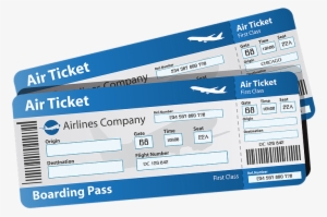 Blank Plane Ticket Png Download - Air Ticket Png Transparent