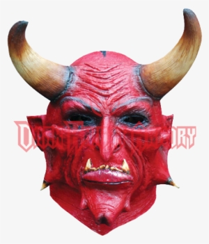 Ramsha Mask - Large Horned Beelzebub Satan Demon Deluxe Adult Latex