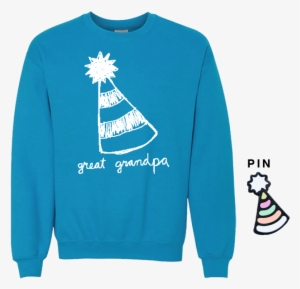 Party Hat Crewneck Party Hat Pin - Christmas Tree