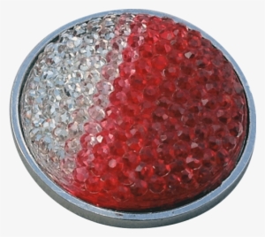 rhinestone crystal ball marker - readygolf - rhinestone crystal ball marker - red &