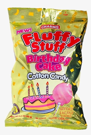 Charms Fluffy Stuff Birthday Cake Cotton Candy - Fluffy Stuff Birthday Cake Cotton Candy