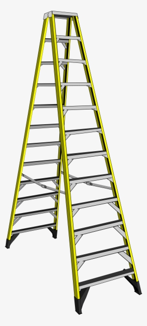 This Free Icons Png Design Of Large Yellow Ladder - 14 Step Ladder