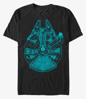 Blue Millennium Falcon Shirt - Star Wars Millennium Falcon T Shirt