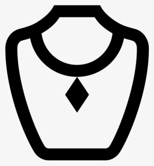 A Necklace With A Thin Chain And Large Diamond Shaped - Jewellery Icon Png