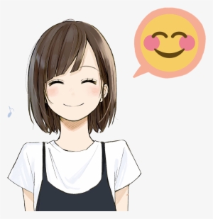 Anime Animetyan Tyan Cute Kawaii Ftestickers Emoji - Anime Emot Transparent  PNG - 1024x1025 - Free Download on NicePNG