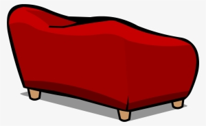 Red Plush Couch Sprite 006 - Red