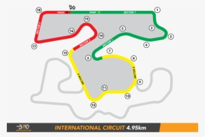International Circuit Participant Track Map V2 - Bend Motorsport Track Map
