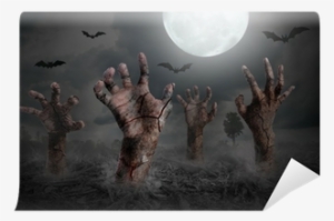 Zombie Hand Rising Out Of The Ground Wall Mural • Pixers® - Premature Burial And How It May Be Prevented: With