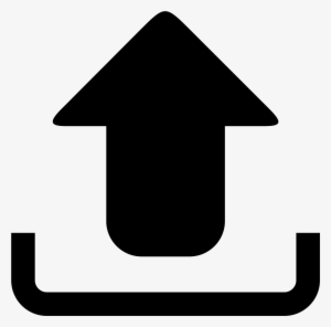 This Is A Picture Of A Box With An Arrow Coming Out - Upload Icon