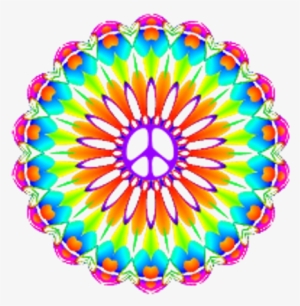 Color Circle Peace Sign