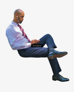 Sitting Businessman Man