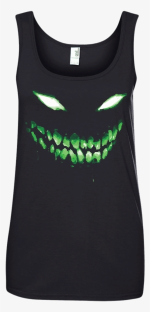 Halloween Shirt Scary Face Halloween Dark Green Glow - Queens Are Born On 15 October