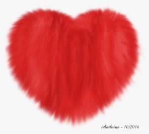 Red Furry Heart - Furry Heart Png