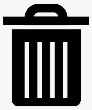 It Is Worthless Discarded Material Or Objects - Black Trash Icon Png