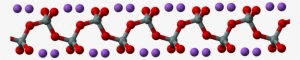 Sodium Metasilicate Chain From Xtal 3d Balls - Potassium Silicate