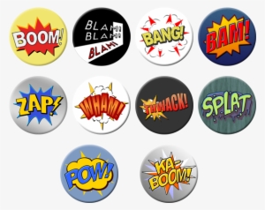 10 Comic Book Badges - Comic Badges