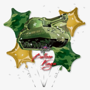 Army Bouquet - Army Tank Balloon - Party Supplies