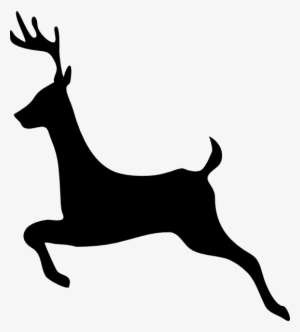 Deer Outline Profile Clip Art - Silueta Venado Cola Blanca