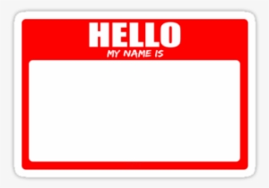 Hello My Name Is Sticker Png Download - Sticker