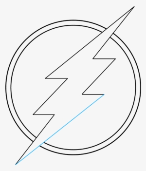 The Flash Logo Outline