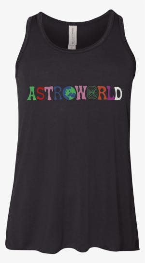 Travis Scott Astroworld Shirt Youth Flowy Racerback - Bella + Canvas Youth Flowy Racerback Tank B8800y