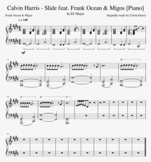 Frank Ocean & Migos [piano] Sheet Music For Piano Download - Slide Calvin Harris Piano
