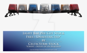 Light Bar Precut By - Police Light Bar Transparent