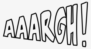This Free Icons Png Design Of Aaargh Outlined - Scream Onomatopoeia