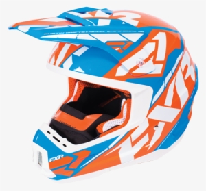 Torque Core Fxr Snowmobile Helmet Blue Orange White - Fxr Racing Orange/blue/white Torque Core Helmet