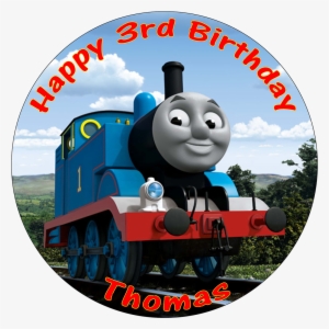 Personalised Thomas And Friends Edible Printed Round - Thomas And Friends Birthday Png