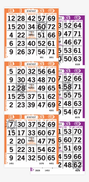 Starburst Bingo Paper - 1 On Yellow Unimax Bingo Paper Game Cards - 4 Inch