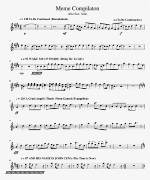 Solo Sheet Music For Alto Saxophone Download Free In - Meme Trumpet Sheet Music