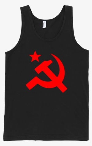 Hammer And Sickle Fine Jersey Tank Top Unisex - Blood Sweat Respect Tank