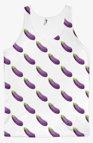 All Over Emoji Tank Top Eggplant Just Emoji Png Eggplant - Active Tank
