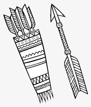 Dibujo De Flechas Indias Para Colorear - Arco E Flecha Indigena Para Colorir