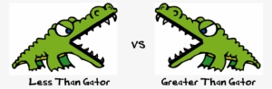 alligator clipart less than - more than less than crocodiles