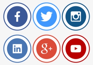 Social Icons Png Transparent - Black And White Social Media Vector