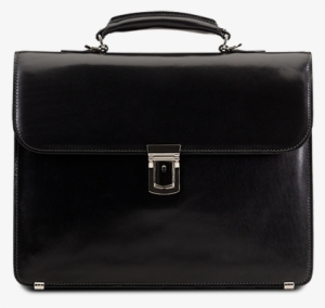 Classic Small Briefcase Black Leather - Briefcase