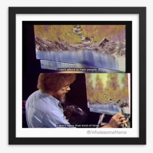 "bob Ross" Framed Enhanced Matte Poster, A Great Choice - Picture Frame