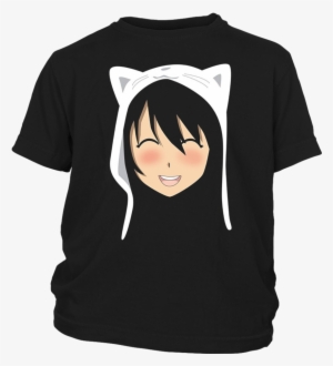 Anime Face Cat T-shirt - Anime Face Cat Shirt Manga Lover Otaku Style Japanese