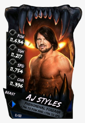 Ajstyles S4 16 Beast - Wwe Supercard Beast Cards