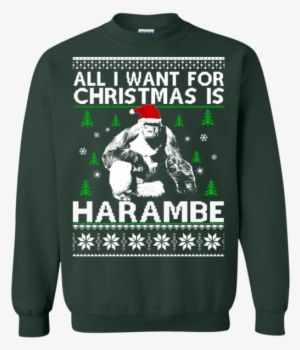All I Want For Christmas Is Harambe Sweater, Shirt,